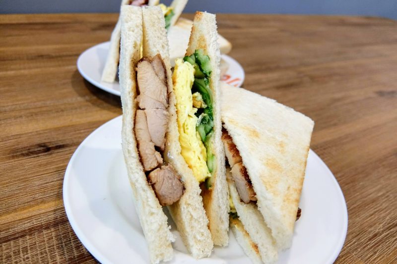 高雄-楠梓-比田樂早午餐-炭烤三明治